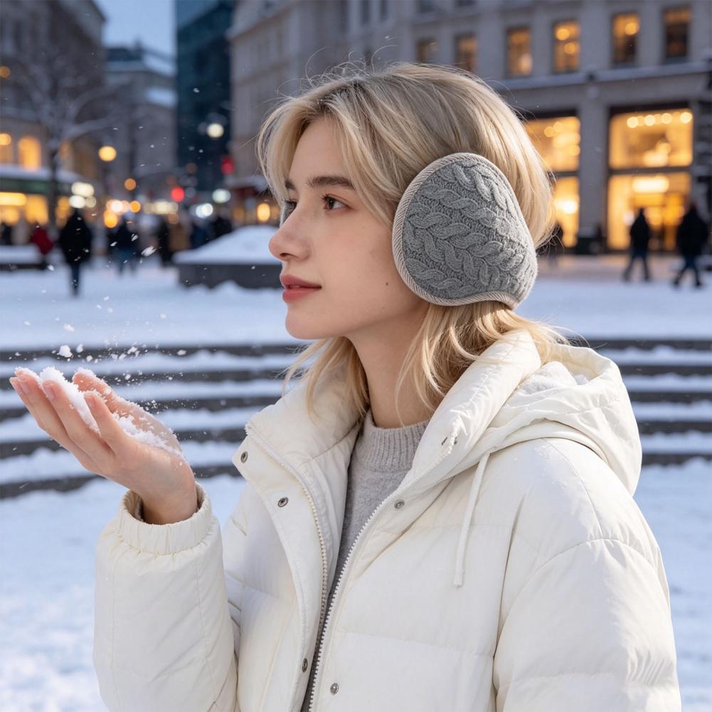 Fleece Ear Warmer Band - ที่ปิดหูสำหรับผู้ชายและผู้หญิงในฤดูหนาว ที่ปิดหูขนแกะนุ่ม พร้อมสายคาดศีรษะ ที่ปิดหูให้ความอบอุ่น ปิดหูได้สบาย เหมาะสำหรับกิจกรรมกลางแจ้ง