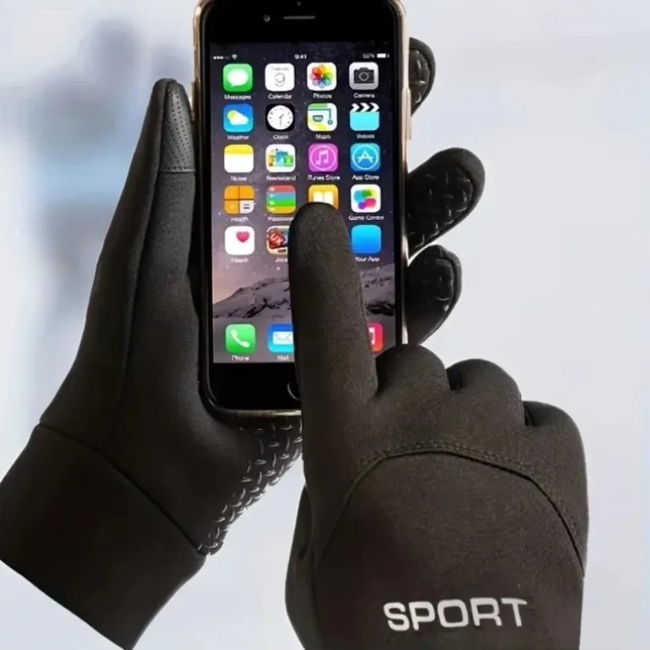 Snow Glove Insulated - ถุงมือสกีกันน้ำสำหรับผู้ชายและผู้หญิง ถุงมือสโนว์บอร์ดกันลม อบอุ่น รองรับการสัมผัสหน้าจอ ป้องกันการลื่น บุฉนวนหนา