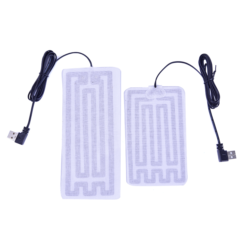 Hand Warmer Electric - แผ่นอุ่นมือขับเคลื่อนด้วย USB ถุงมืออุ่น5V สำหรับฤดูหนาว1/2ชิ้น