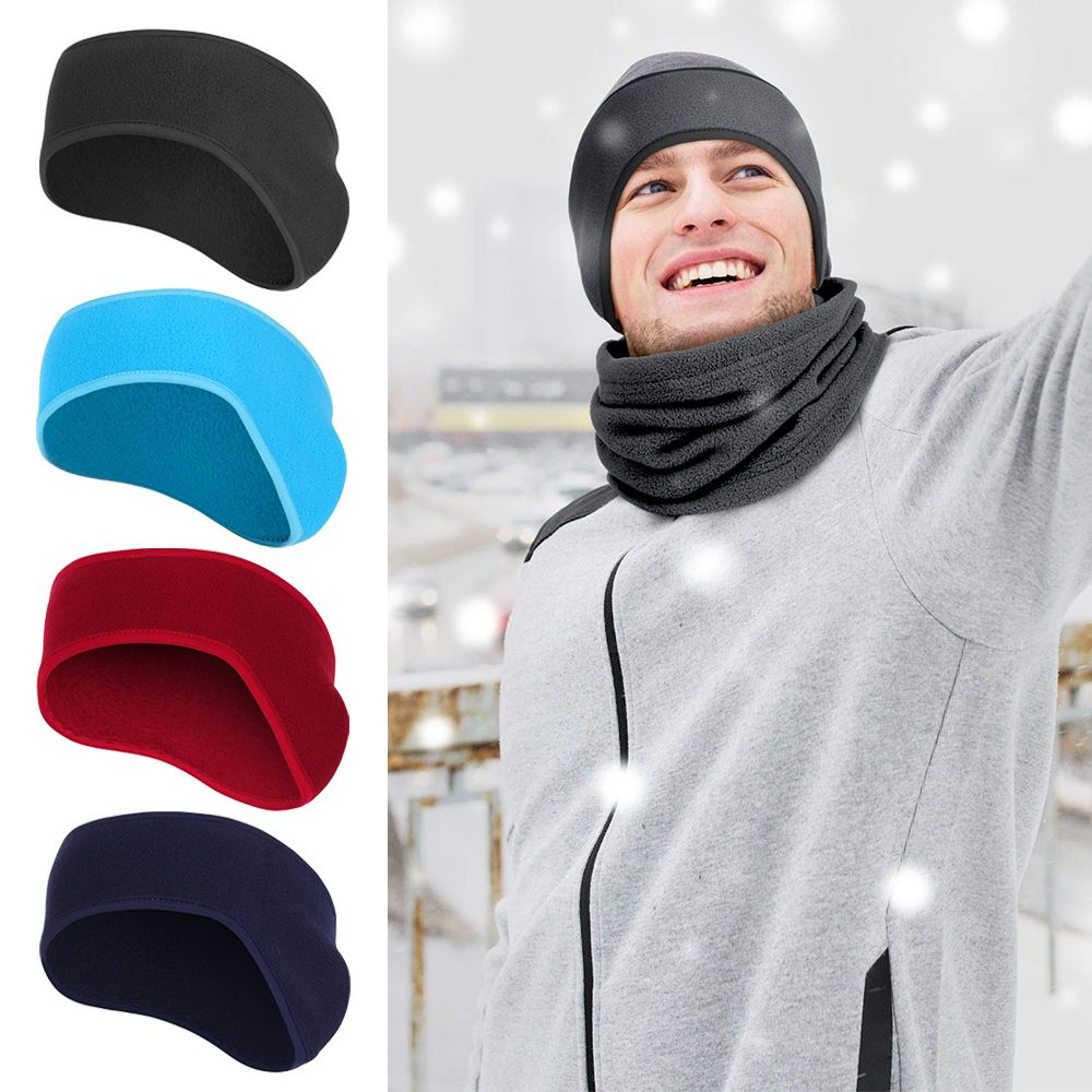 Fleece Ear Warmer Band - ที่คาดผมกันเหงื่อ 1 ชิ้น ผ้าฟลีซปิดหู ที่ปิดหูกันหนาวสำหรับฤดูหนาว ที่คาดผมกันเหงื่อสำหรับวิ่ง