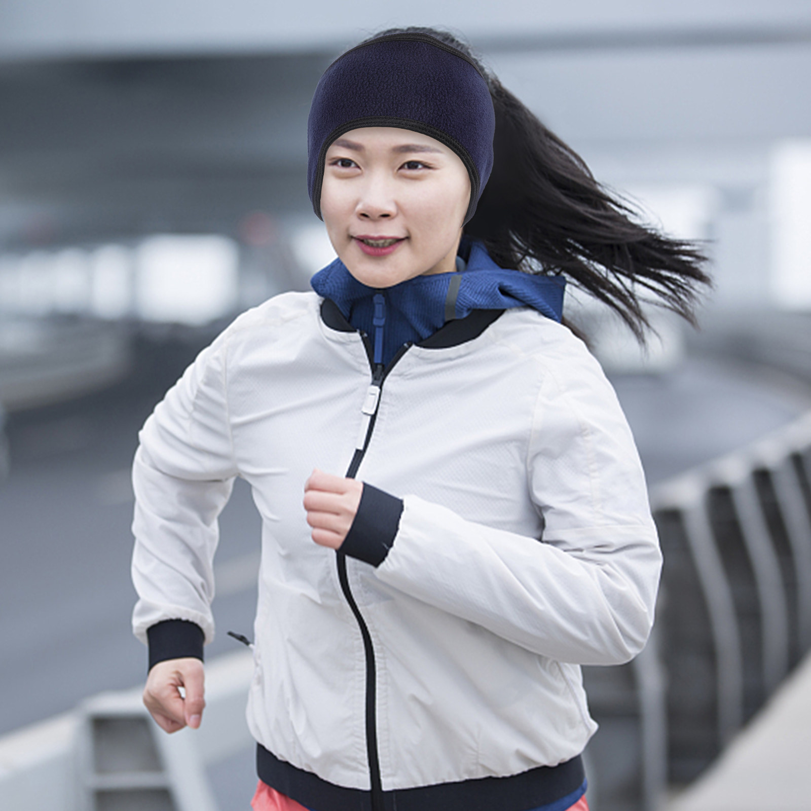 ที่คาดผมบุขนสำหรับกิจกรรมกลางแ - Winter Headband Fleece บทวิจารณ์และราคา