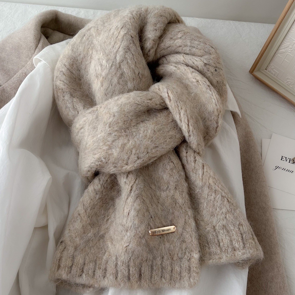 ผ้าพันคอขนสัตว์คุณภาพสูง สำหรั - Wool Scarf Men บทวิจารณ์และราคา