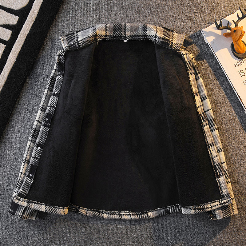 เสื้อเชิ้ตผ้าลูกฟูกสำหรับผู้ชา - Flannel Shirt Lined บทวิจารณ์และราคา