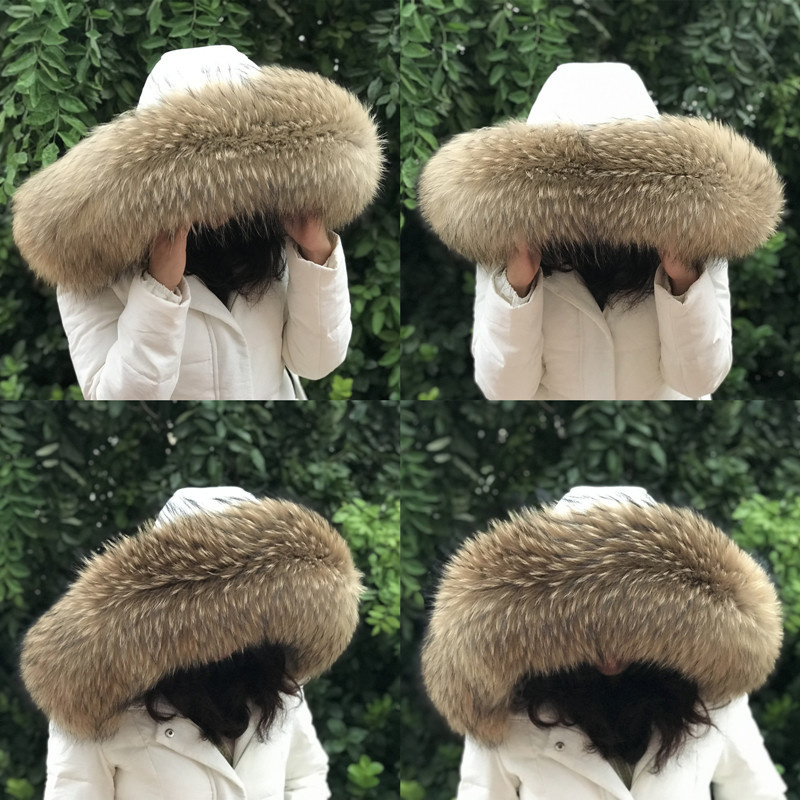 คอเสื้อขนสัตว์แรคคูนธรรมชาติสำ - Shawl Wrap Winter บทวิจารณ์และราคา