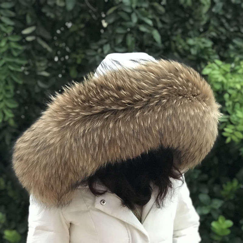 คอเสื้อขนสัตว์แรคคูนธรรมชาติสำ - Shawl Wrap Winter บทวิจารณ์และราคา