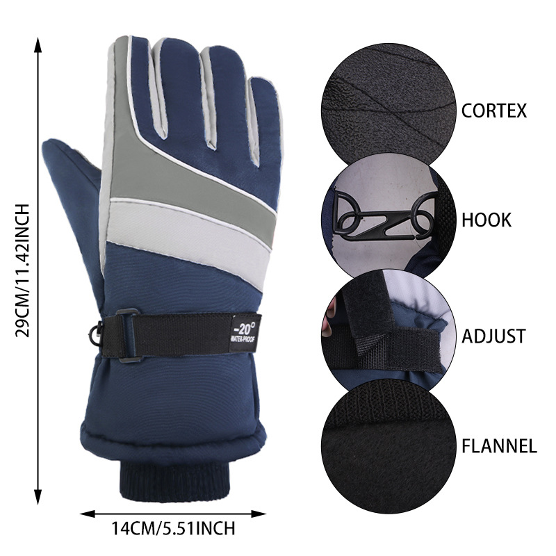 ถุงมือสกีฤดูหนาวสำหรับผู้ชาย ป - Snow Glove Insulated บทวิจารณ์และราคา