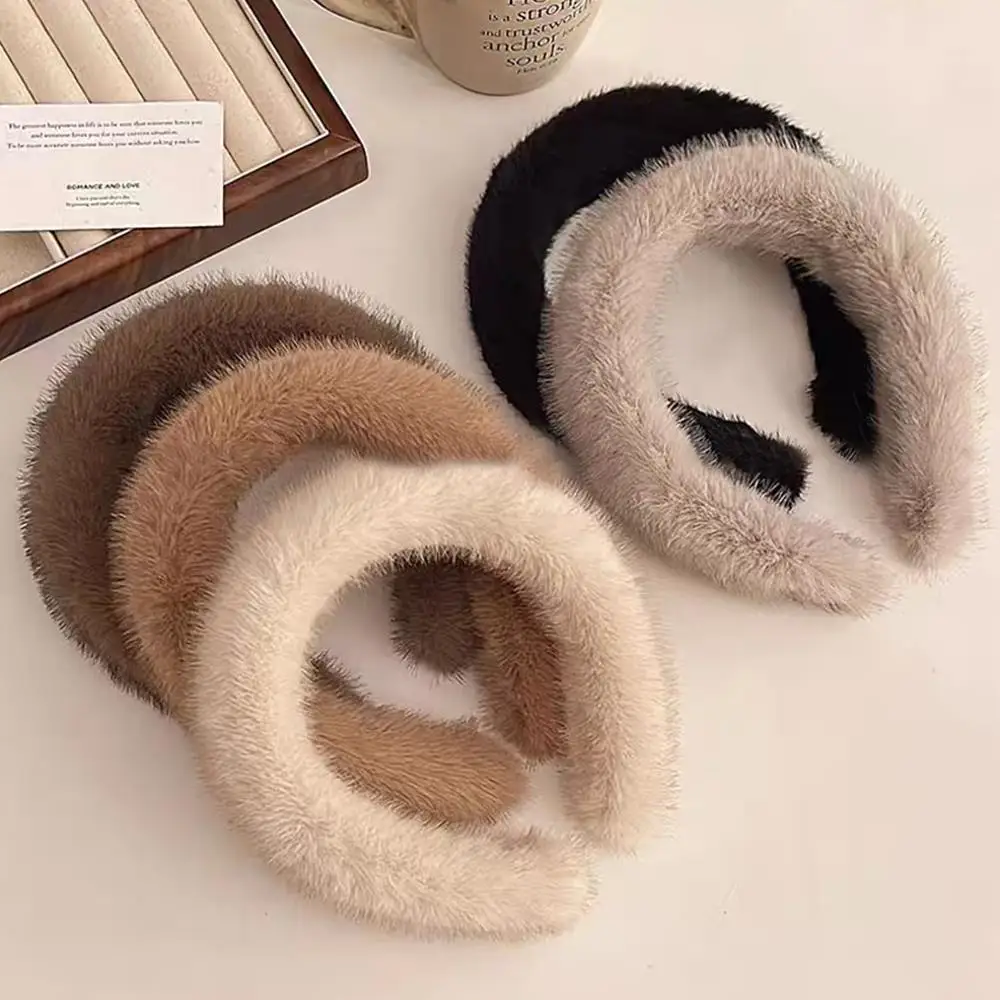 ที่คาดผมขนมิงค์สีพื้น ฤดูใบไม้ - Winter Headband Fleece บทวิจารณ์และราคา